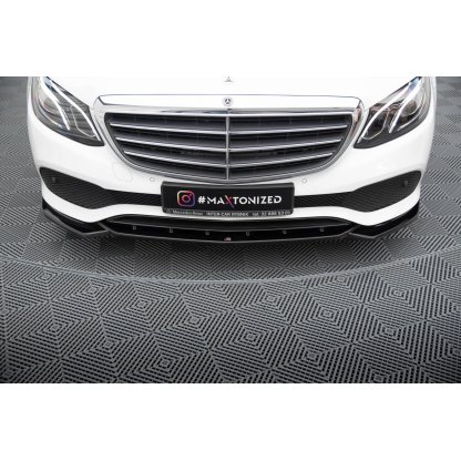 Maxton Design spoiler pod přední nárazník pro Mercedes třída E W213/Standard, černý lesklý plast ABS