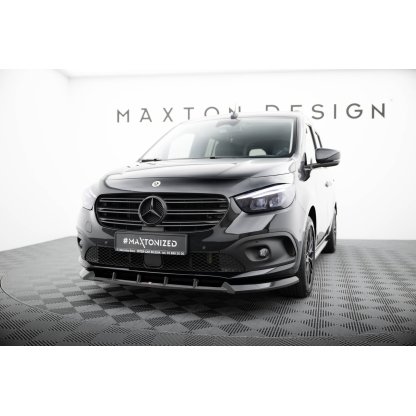 Maxton Design spoiler pod přední nárazník pro Mercedes třída T W420, černý lesklý plast ABS