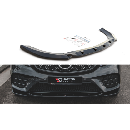 Maxton Design spoiler pod přední nárazník pro Mercedes třída V W447F, černý lesklý plast ABS, AMG-Line