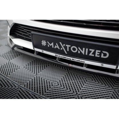 Maxton Design spoiler pod přední nárazník pro Peugeot 308 GT Mk3, černý lesklý plast ABS, SW/Hatchback