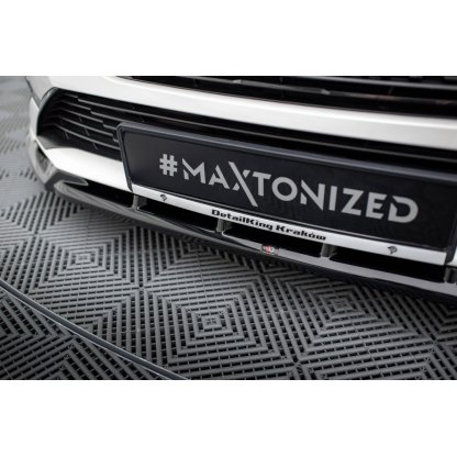 Maxton Design spoiler pod přední nárazník pro Peugeot 308 GT Mk3, černý lesklý plast ABS, SW/Hatchback