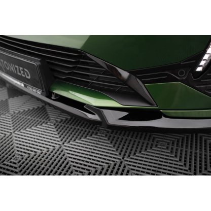 Maxton Design spoiler pod přední nárazník pro Peugeot 308 GT Mk3, černý lesklý plast ABS, SW/Hatchback