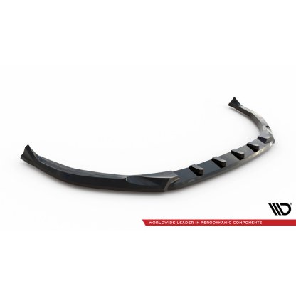 Maxton Design spoiler pod přední nárazník pro Peugeot 308 GT Mk3, černý lesklý plast ABS, SW/Hatchback