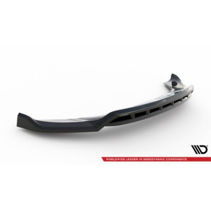 Maxton Design spoiler pod přední nárazník pro Porsche Macan Mk1, černý lesklý plast ABS, Turbo