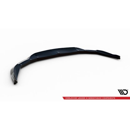 Maxton Design spoiler pod přední nárazník pro Porsche Taycan 4S, černý lesklý plast ABS, Cross Turismo