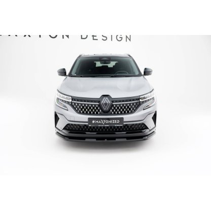 Maxton Design spoiler pod přední nárazník pro Renault Austral Mk1, černý lesklý plast ABS, Iconic, Iconic Esprit Alpine