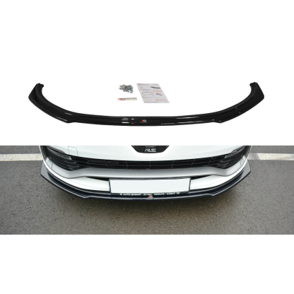 Maxton Design spoiler pod přední nárazník pro Renault Clio RS Mk4, černý lesklý plast ABS