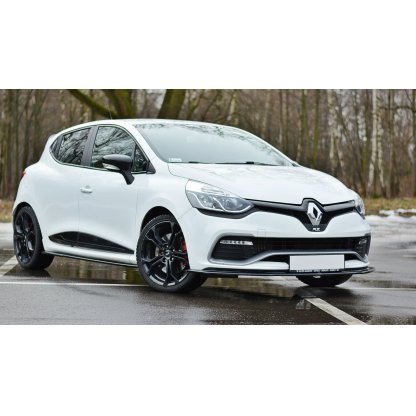 Maxton Design spoiler pod přední nárazník pro Renault Clio RS Mk4, černý lesklý plast ABS