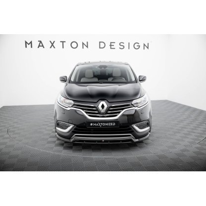 Maxton Design spoiler pod přední nárazník pro Renault Espace Mk5 Facelift, černý lesklý plast ABS