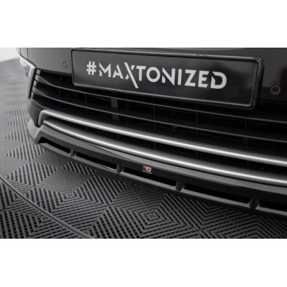Maxton Design spoiler pod přední nárazník pro Renault Espace Mk5 Facelift, černý lesklý plast ABS