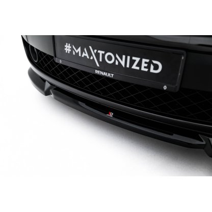 Maxton Design spoiler pod přední nárazník pro Renault Laguna GT Mk3, černý lesklý plast ABS