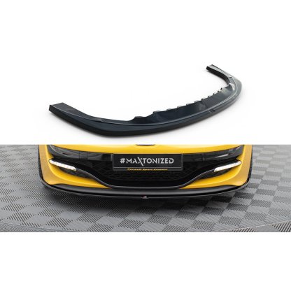 Maxton Design spoiler pod přední nárazník pro Renault Megane RS Mk3, černý lesklý plast ABS, ver. 1