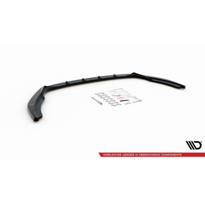 Maxton Design spoiler pod přední nárazník pro Škoda Fabia MK3 Facelift, černý lesklý plast ABS