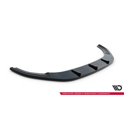 Maxton Design spoiler pod přední nárazník pro Volkswagen Golf R-Line Mk7, černý lesklý plast ABS