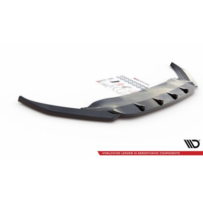 Maxton Design spoiler pod přední nárazník pro Volkswagen Passat Mk8 (B8), černý lesklý plast ABS