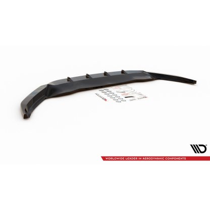 Maxton Design spoiler pod přední nárazník pro Volkswagen Passat Mk8 (B8), černý lesklý plast ABS