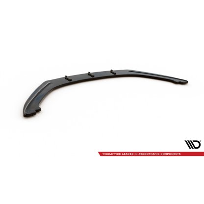 Maxton Design spoiler pod přední nárazník pro Volkswagen Scirocco Mk3, černý lesklý plast ABS