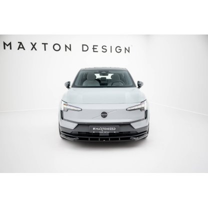 Maxton Design spoiler pod přední nárazník pro Volvo EX30 Mk1, černý lesklý plast ABS
