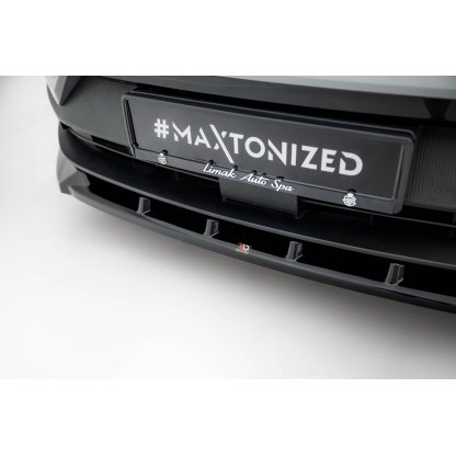 Maxton Design spoiler pod přední nárazník pro Volvo EX30 Mk1, černý lesklý plast ABS