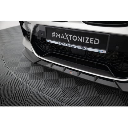 Maxton Design spoiler pod přední nárazník v.1 pro BMW X4 M F98, černý lesklý plast ABS