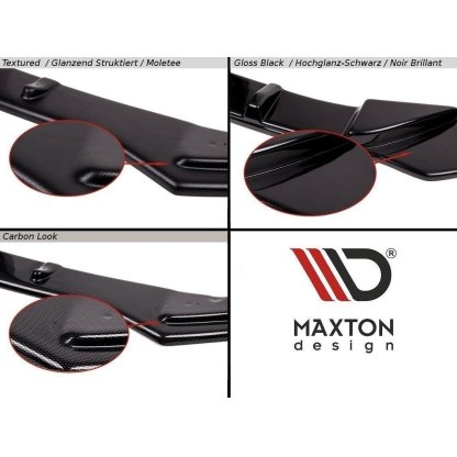 Maxton Design spoiler pod přední nárazník v.1 pro Ford Fiesta ST Mk7 Facelift, plast ABS bez povrchové úpravy