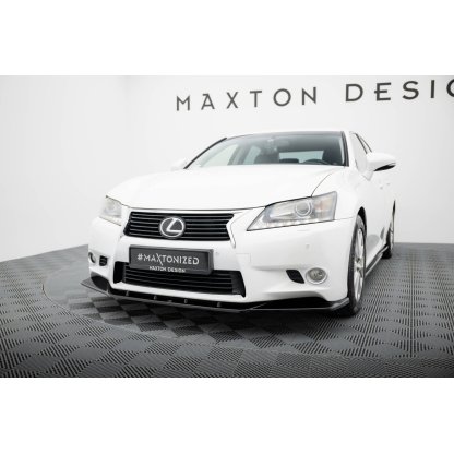Maxton Design spoiler pod přední nárazník v.1 pro Lexus GS MK4, černý lesklý plast ABS, L10