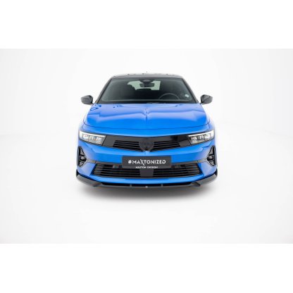 Maxton Design spoiler pod přední nárazník v.1 pro Opel Astra L (Mk5), černý lesklý plast ABS, Sports Tourer/ Hatchback