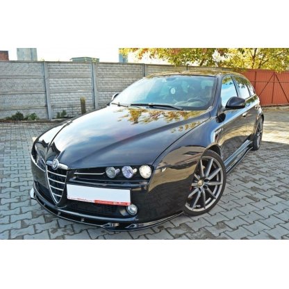 Maxton Design spoiler pod přední nárazník ver.1 pro Alfa Romeo 159, černý lesklý plast ABS