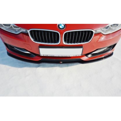 Maxton Design spoiler pod přední nárazník ver.1 pro BMW řada 3 F30, černý lesklý plast ABS