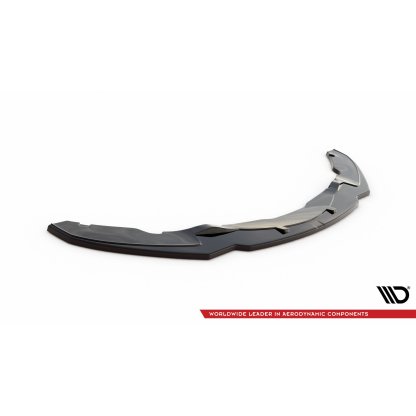Maxton Design spoiler pod přední nárazník ver.1 pro BMW řada 4 F32, černý lesklý plast ABS