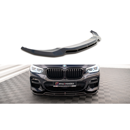 Maxton Design spoiler pod přední nárazník ver.1 pro BMW X3 G01, černý lesklý plast ABS, M-Pack