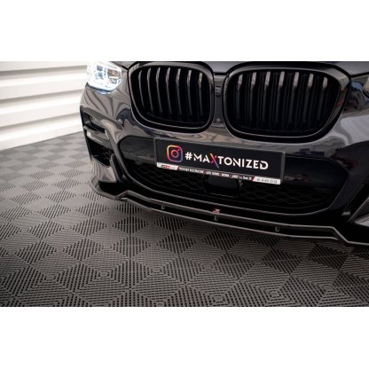 Maxton Design spoiler pod přední nárazník ver.1 pro BMW X3 G01, černý lesklý plast ABS, M-Pack