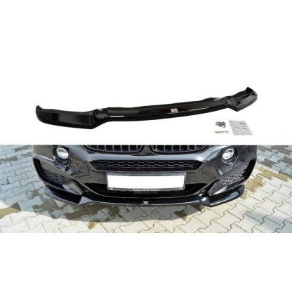Maxton Design spoiler pod přední nárazník ver.1 pro BMW X6 F16, černý lesklý plast ABS, M-Pack