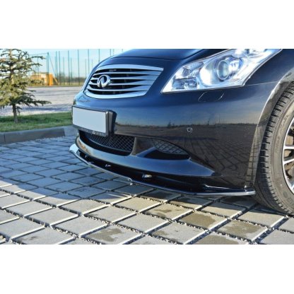 Maxton Design spoiler pod přední nárazník ver.1 pro Infiniti G37, černý lesklý plast ABS