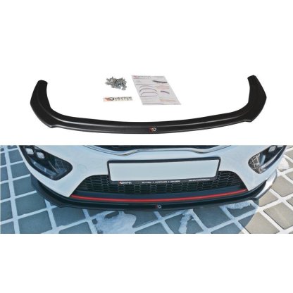 Maxton Design spoiler pod přední nárazník ver.1 pro Kia Cee'd Mk 2/ProCeed GT, plast ABS bez povrchové úpravy
