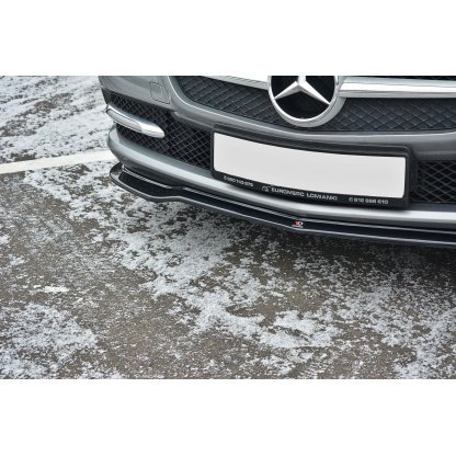 Maxton Design spoiler pod přední nárazník ver.1 pro Mercedes SLK R 172, černý lesklý plast ABS