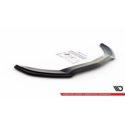 Maxton Design spoiler pod přední nárazník ver.1 pro Mercedes třída C W205/C43 AMG, černý lesklý plast ABS
