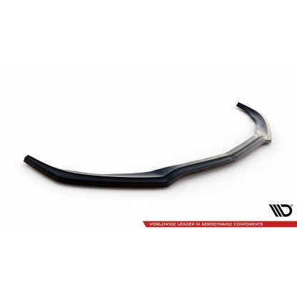Maxton Design spoiler pod přední nárazník ver.1 pro Mercedes třída C W205/C63 AMG, černý lesklý plast ABS, Combi