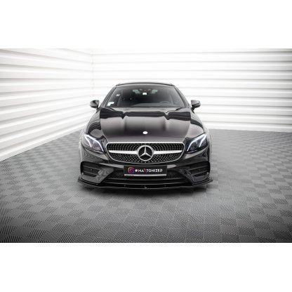 Maxton Design spoiler pod přední nárazník ver.1 pro Mercedes třída E W213/Cabrio (A238)/53 AMG, W213/Cabrio (A238)/AMG-Line, W213/Coupe (C238)/53 AMG, W213/Coupe (C238)/AMG-Line, černý lesklý plast ABS