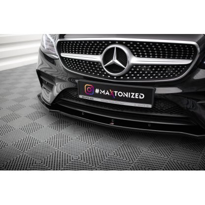 Maxton Design spoiler pod přední nárazník ver.1 pro Mercedes třída E W213/Cabrio (A238)/53 AMG, W213/Cabrio (A238)/AMG-Line, W213/Coupe (C238)/53 AMG, W213/Coupe (C238)/AMG-Line, černý lesklý plast ABS