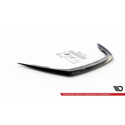 Maxton Design spoiler pod přední nárazník ver.1 pro Škoda Octavia RS Facelift Mk3, černý lesklý plast ABS