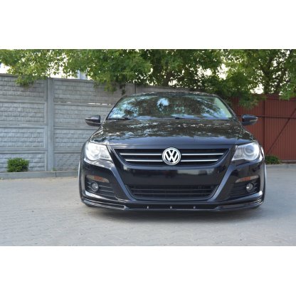 Maxton Design spoiler pod přední nárazník ver.1 pro Volkswagen CC, černý lesklý plast ABS