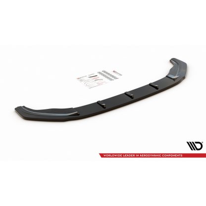Maxton Design spoiler pod přední nárazník ver.1 pro Volkswagen Golf GTI Mk7, černý lesklý plast ABS