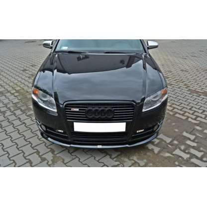 Maxton Design spoiler pod přední nárazník ver.2 pro Audi A4 B7, černý lesklý plast ABS