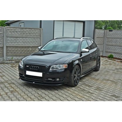 Maxton Design spoiler pod přední nárazník ver.2 pro Audi A4 B7, černý lesklý plast ABS