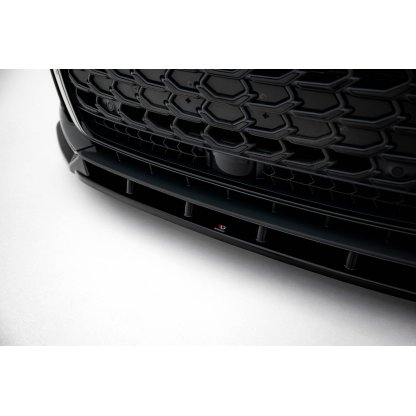 Maxton Design spoiler pod přední nárazník ver.2 pro Audi A8 D5 Facelift, černý lesklý plast ABS, S-Line