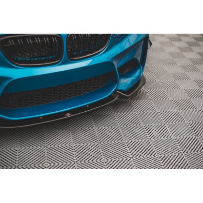 Maxton Design spoiler pod přední nárazník ver.2 pro BMW M2 F87, černý lesklý plast ABS