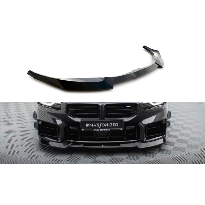 Maxton Design spoiler pod přední nárazník ver.2 pro BMW M2 G87, černý lesklý plast ABS