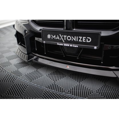 Maxton Design spoiler pod přední nárazník ver.2 pro BMW M2 G87, černý lesklý plast ABS
