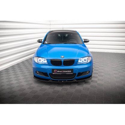 Maxton Design spoiler pod přední nárazník ver.2 pro BMW řada 1 E87 Facelift, černý lesklý plast ABS, M-Pack